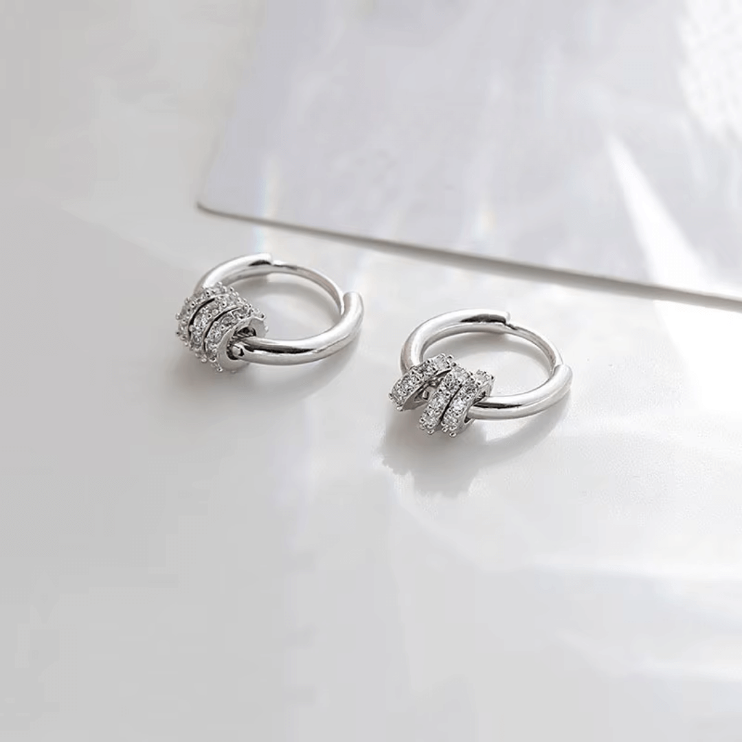 Circa Hoop Huggie Earrings