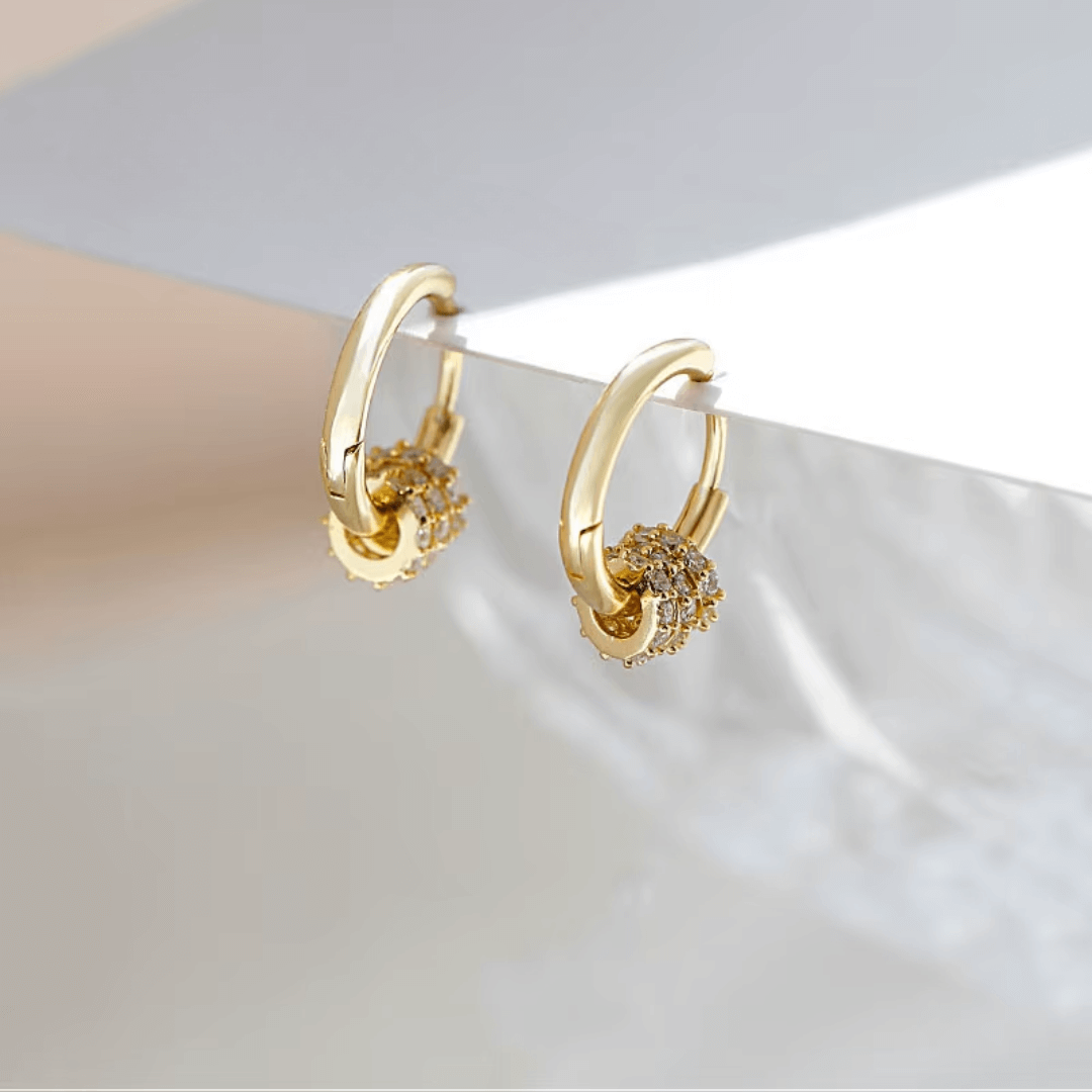 Circa Hoop Huggie Earrings