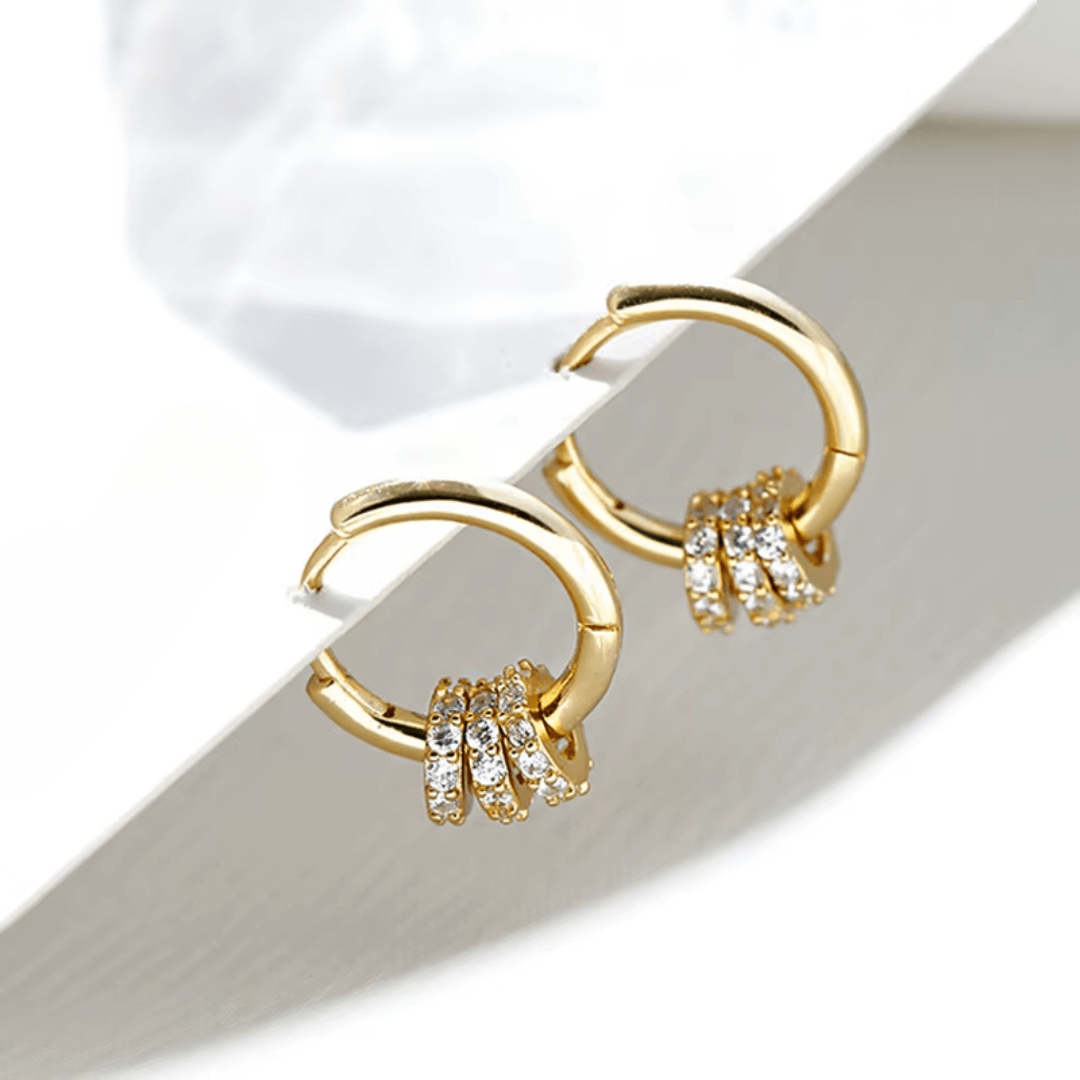 Circa Hoop Huggie Earrings