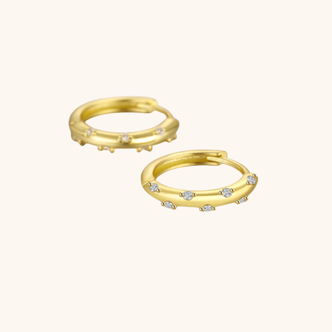 Luna Spark Huggie Earrings