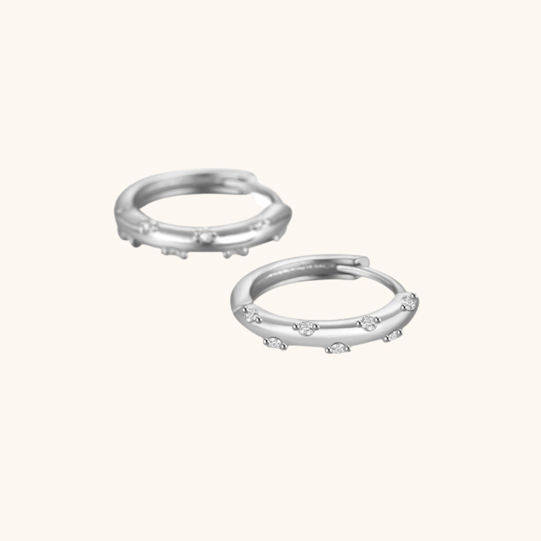 Luna Spark Huggie Earrings