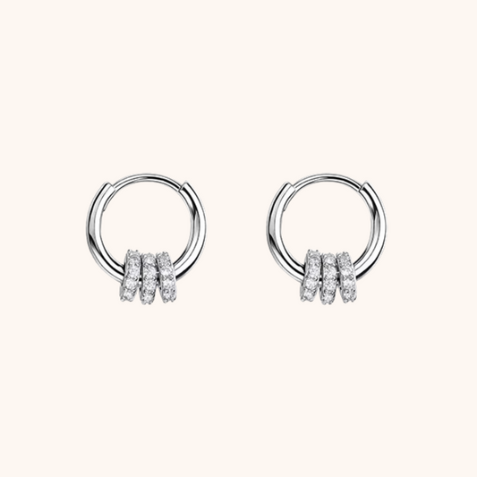 Circa Hoop Huggie Earrings